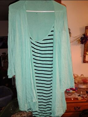 croft & barrow Mint Green Top